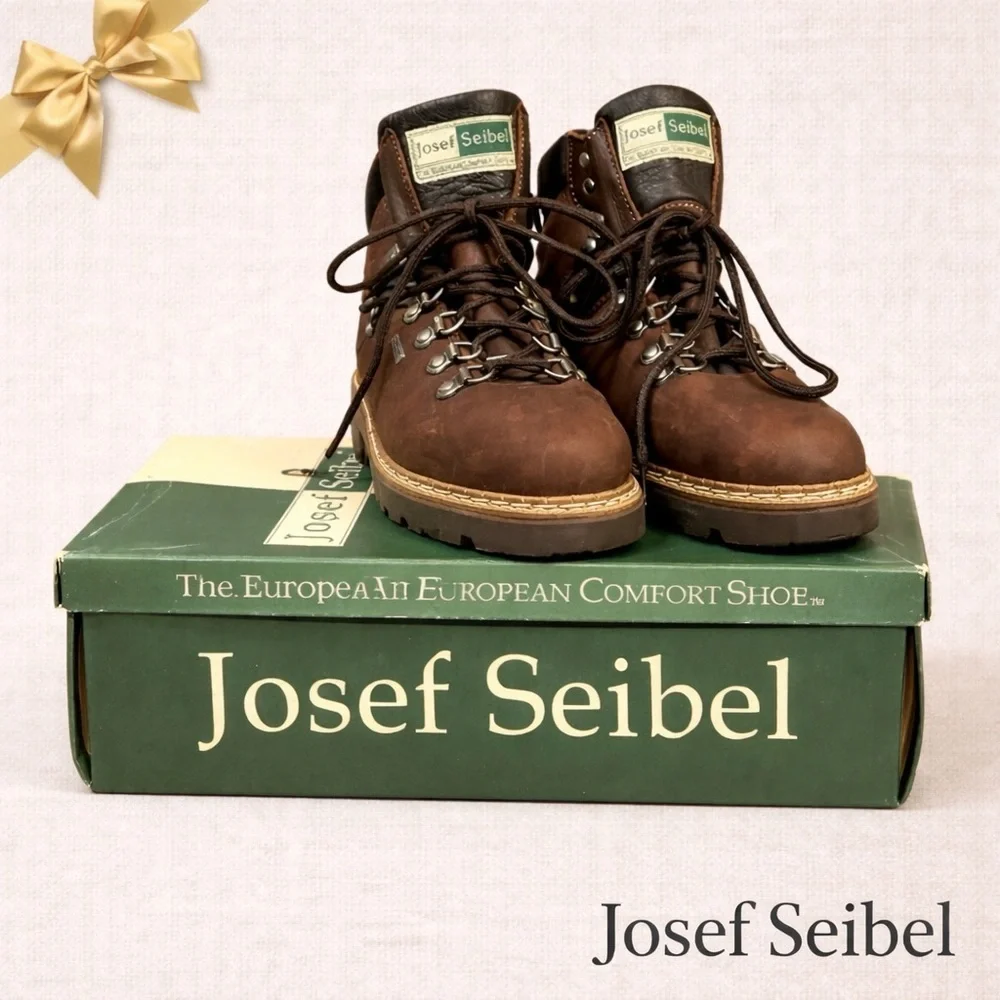 Josef Seibel Adventure Hiking Boots Brown Sympa Tex Waterproof Sz 8